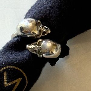 Alexander McQueen Silver Skull Ring